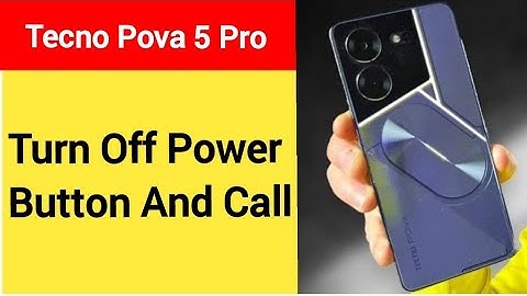 How to turn off power button and call, tecno Pova 5 Pro me power button and call off kaise karen