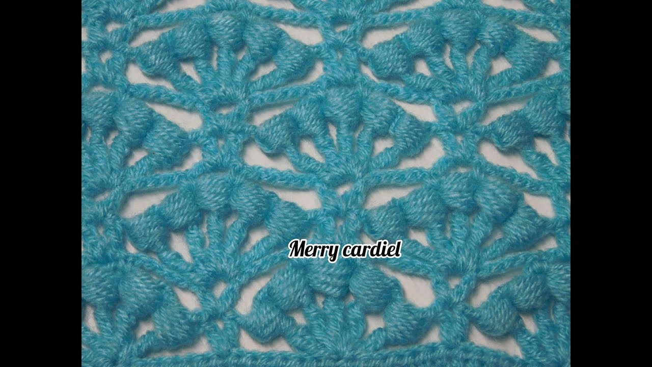 COMO TEJER PUNTO COLA DE PAVO REAL