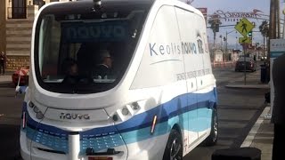 Self-driving shuttle hits Las Vegas streets screenshot 3