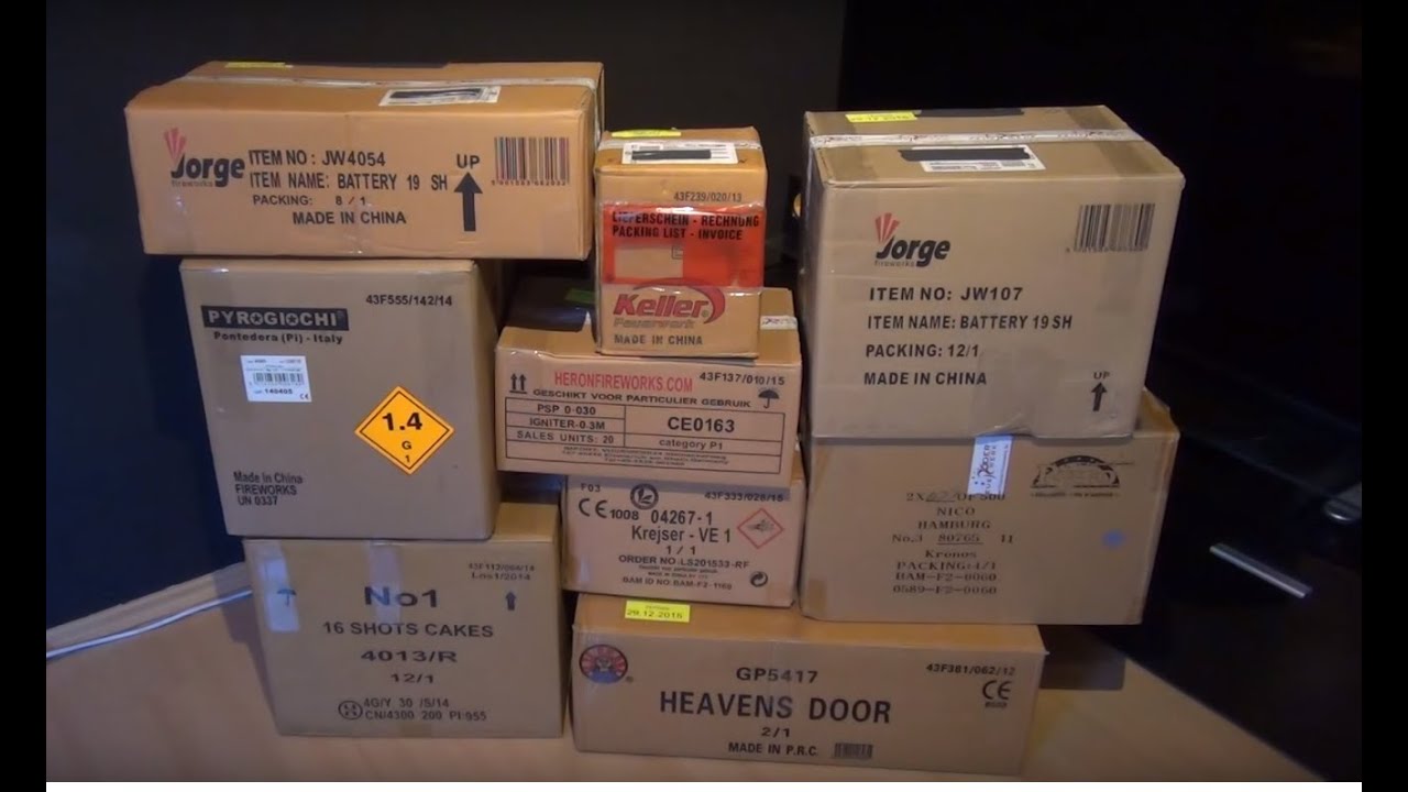 Unboxing Röder Feuerwerk Bestellung 2015/2016