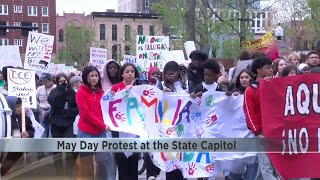 Thousands march to Wisconsin Capitol in support of May Day and immigrant rights