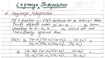 Unit:3 | Curve Fitting | Interpolation | Lagrange Interpolation | Prashant YT | Numerical Method |NM