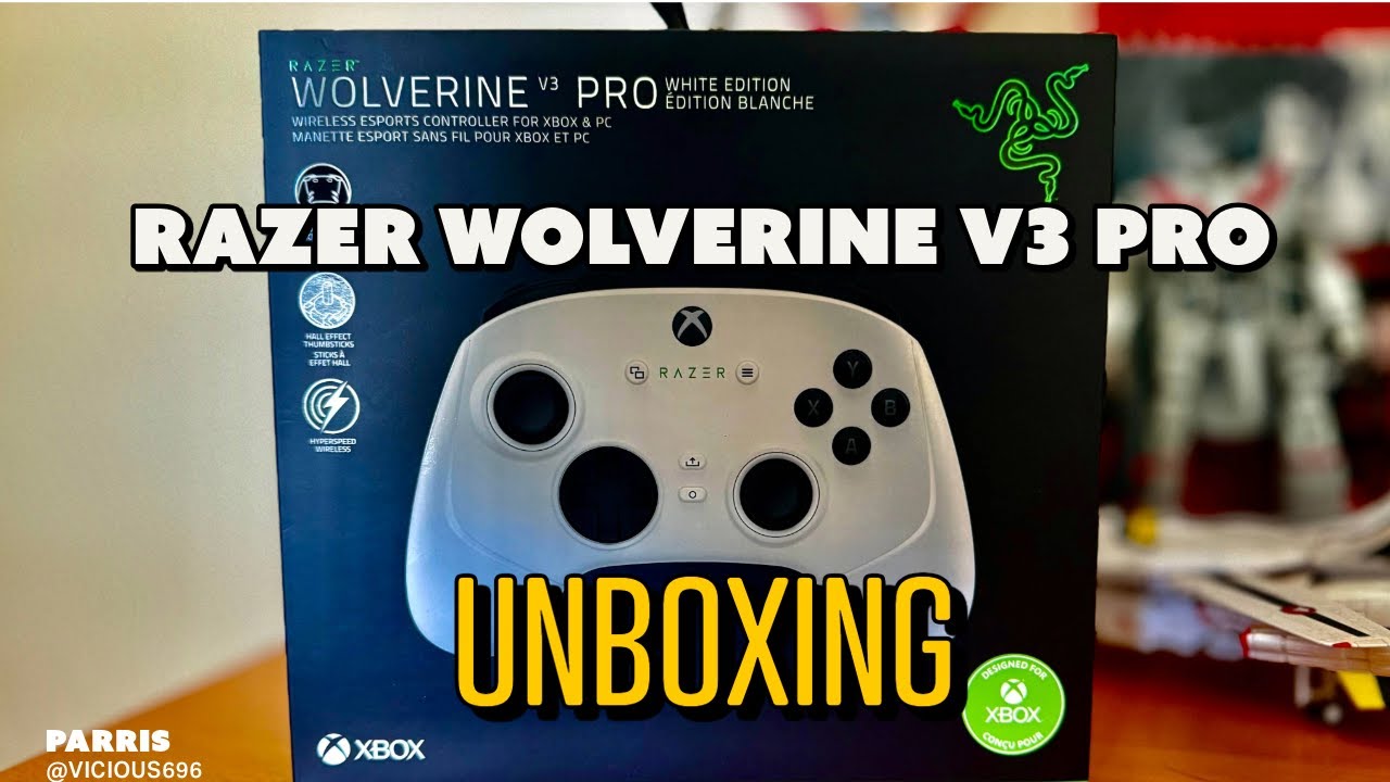 Razer Wolverine V3 Pro White Edition - YouTube