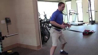 lateral walk with sled