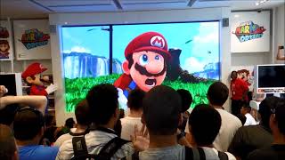 Super Mario Odyssey E3 2017 Crowd Reaction at Nintendo NYC (Clear Trailer Audio)