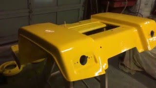 cub cadet 680 resto part 7 painted up yellow parts