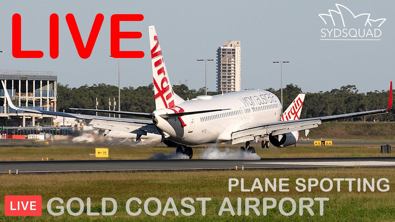 Anonym Beregn plade 🔴 LIVE Gold Coast Airport Plane Spotting + ATC w/ Matt 🔴 18/03/23  SydSquad OOL Live Cam Australia - YouTube