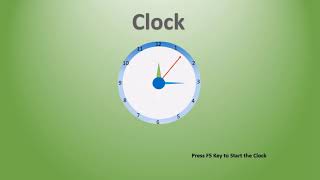 Power Point Presentation Design Clock