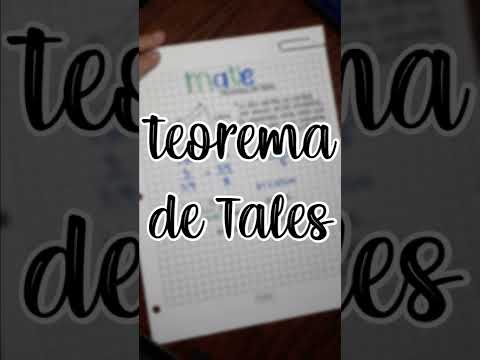 M: TEOREMA DE TALES