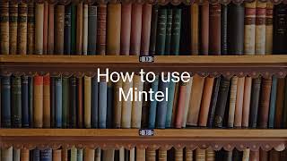 How to use Mintel