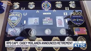 Rochester Police Department Captain Casey Moilanen announces retirement
