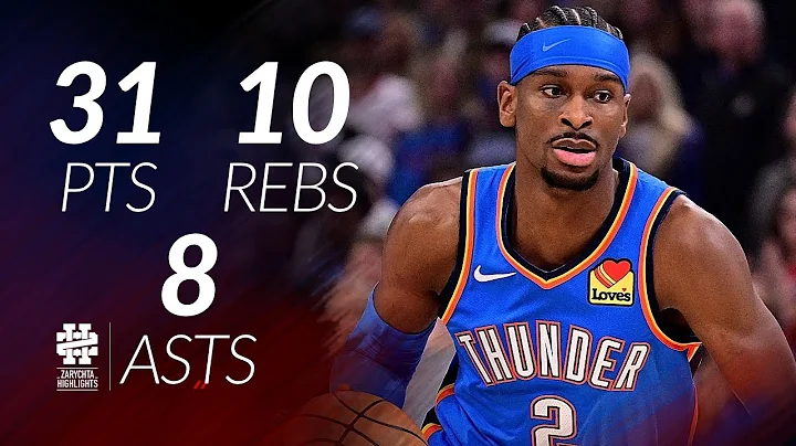 Shai Gilgeous-Alexander 31 pts 10 rebs 8 asts vs Grizzlies 25/26 season