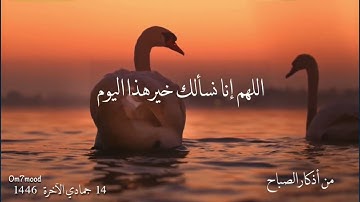 #اذكار_الصباح : اللهم إني أسألك خير هذا اليوم فتحه ونصره ونوره وبركته وهداه ، وأعوذ بك من شر ما …..)