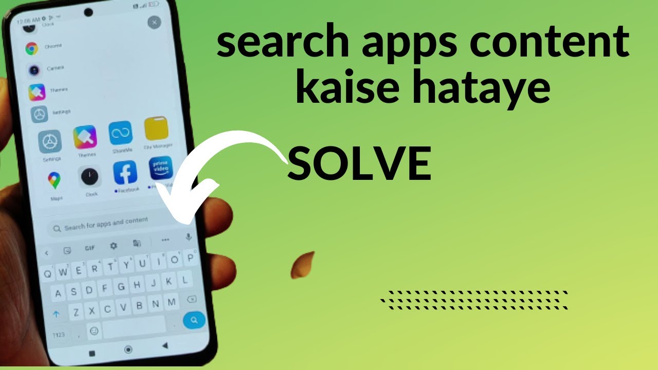 home screen keyboard problem redmi/search app kaise hataye/search for