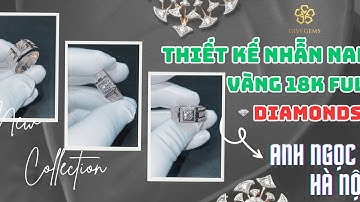 Thiết kế nhẫn nam Kim Cương Thiên Nhiên cho a Ngọc ở Hà Nội ll Givigems