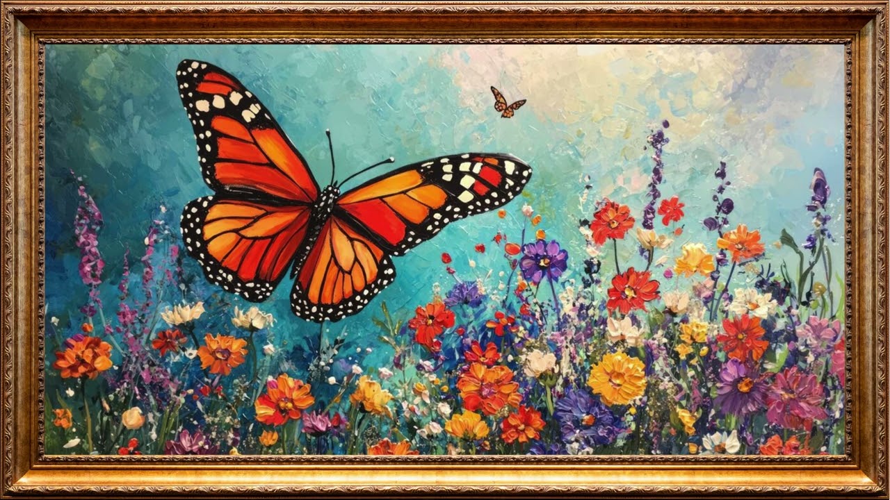 Luxury Art Vintage Oil Painting | Framed Art Aesthetics Screensaver for TV