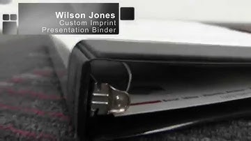 Wilson Jones Custom Imprint Presentation Binder Demo