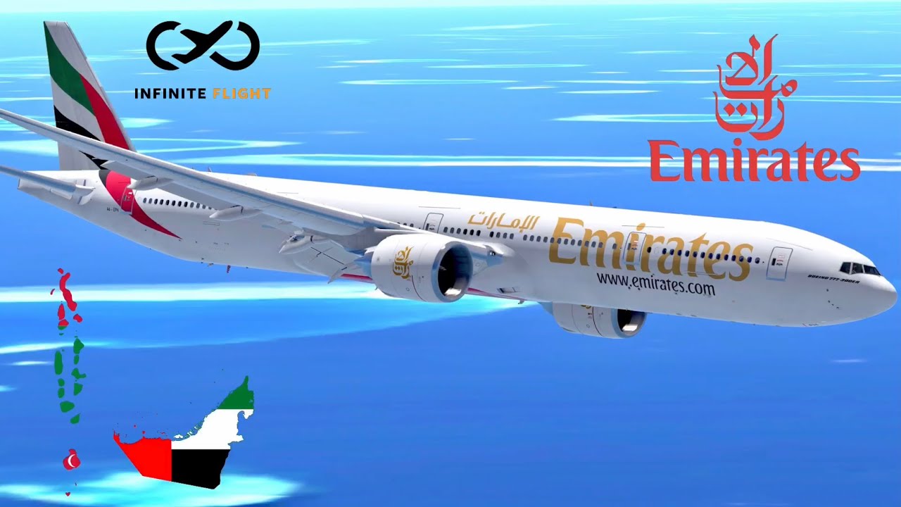 Infinite Flight: Dubai (DXB) to Malé (MLE) | Emirates Airways | Boeing ...