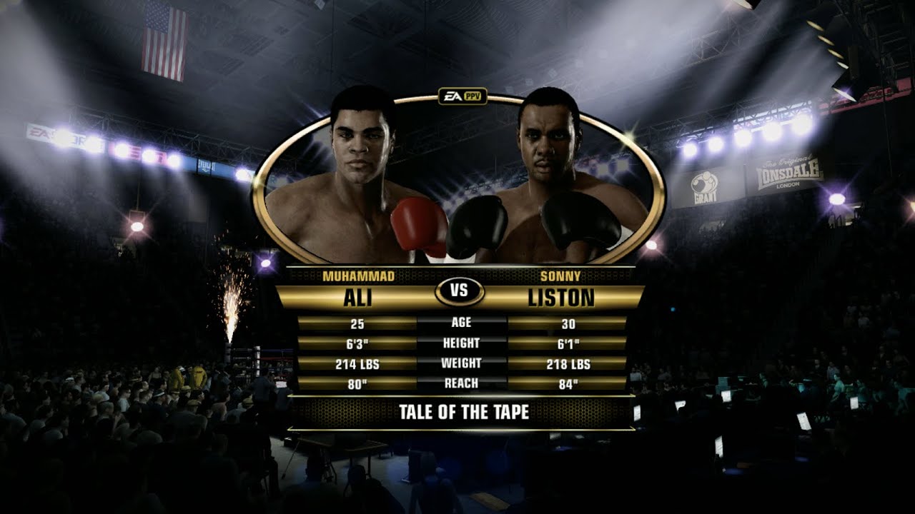 Чемпион вечера боев - Мухаммед Али против Сонни Листона - поединок в тяжелом весе