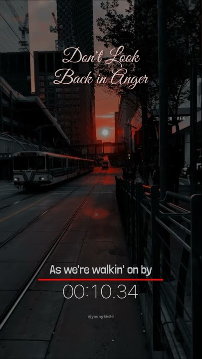 OASIS - Don't look back in anger (lyrics) #oasis #coversong #popularsong
