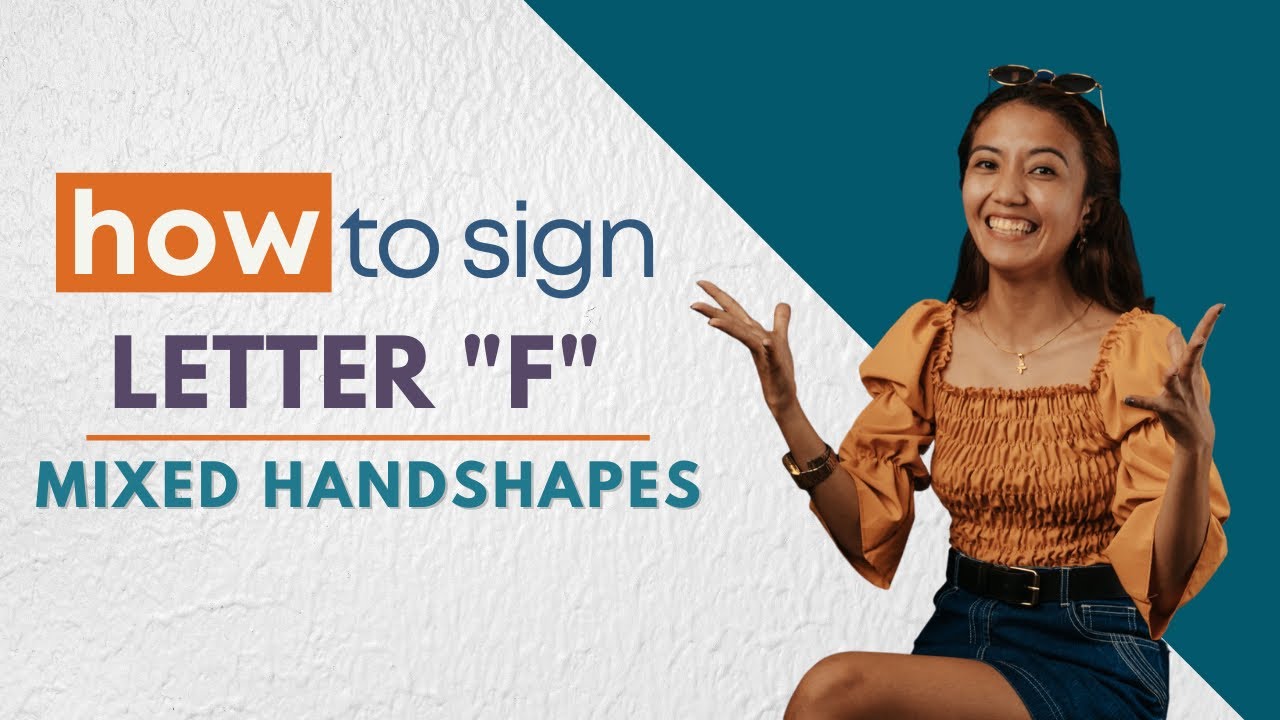 Lesson 10 F Handshape Seth Sign Language Youtube