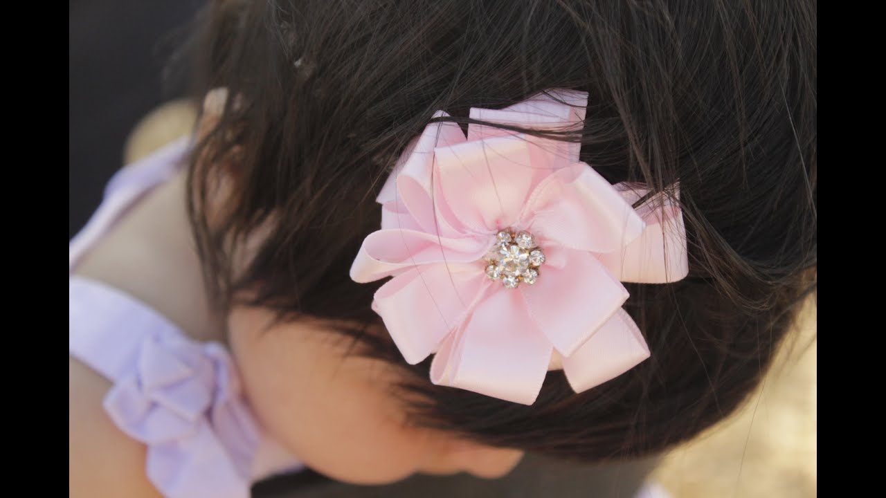 girls like you DIY RIBBON FLOWER TUTORIAL