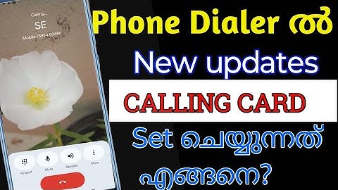 👉💫Phone Dialer new updates malayalam/Google dialer new updates calling card/Calling card features 👌👌