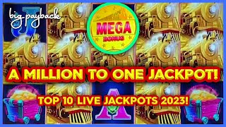 EPIC & MASSIVE! Top 10 MOST EXCITING LIVE Slot Jackpots 2023! 🔴