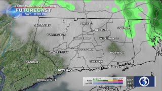 FORECAST: Rain to taper off Saturday night, Sunday breezy
