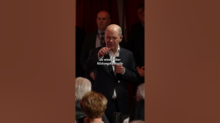 Olaf Scholz über die Waffenlieferungen an die Ukraine