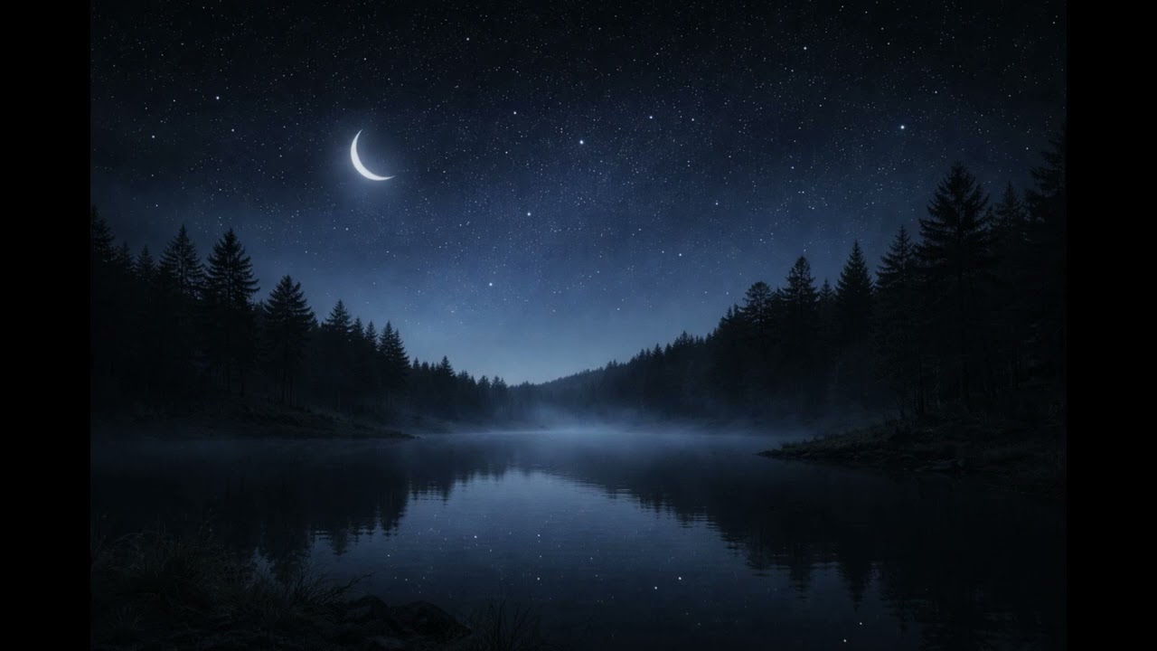 Deep Sleep Music  l   Calm Night Lake Ambience
