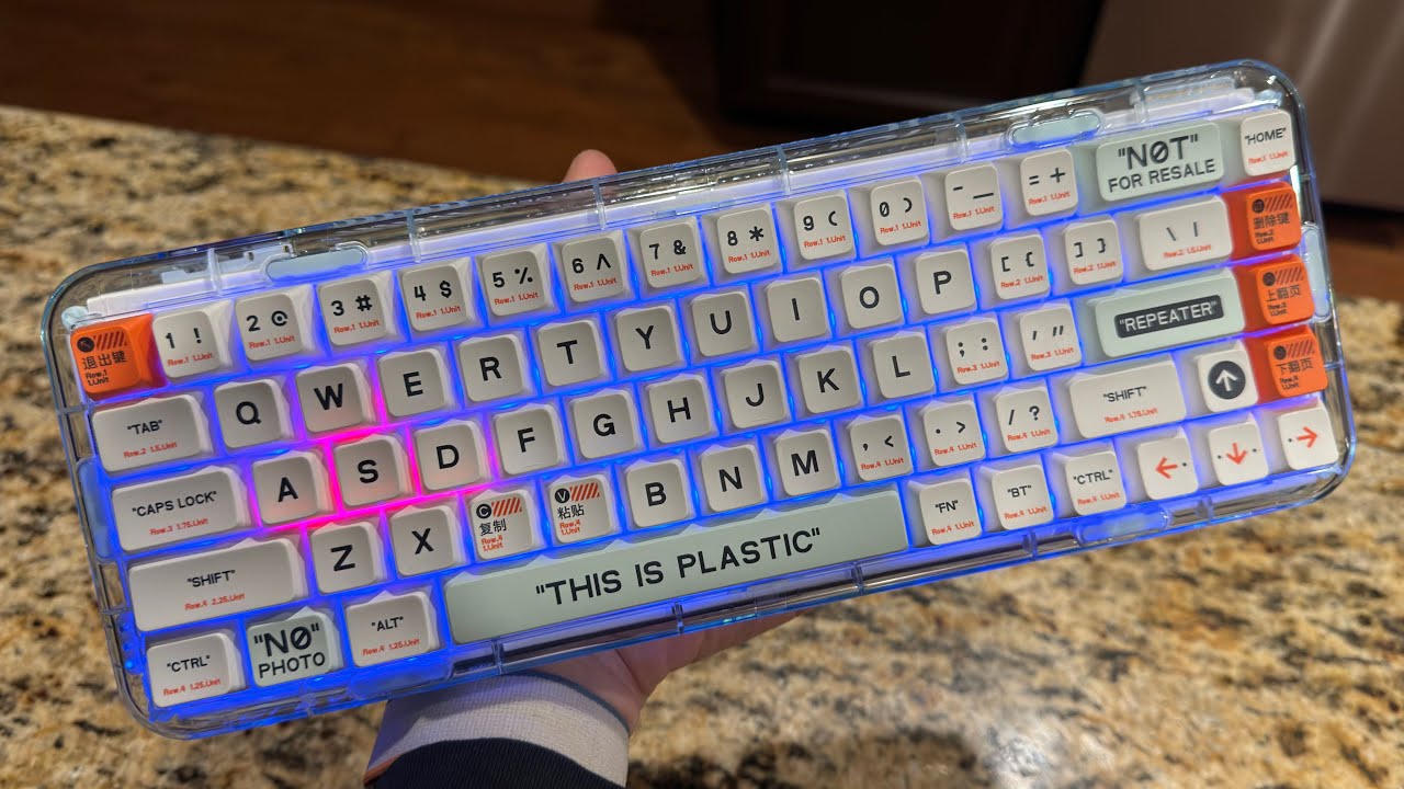 THIS IS PLASTIC USBキーボード　MelGeek MOJO68 MelGeek Mojo68 Plastic See-through Mechanical Keyboard – MelGeek
