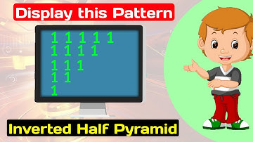 How to display Inverted Half Pyramid? || C program for inverted Half Pyramid Pattern