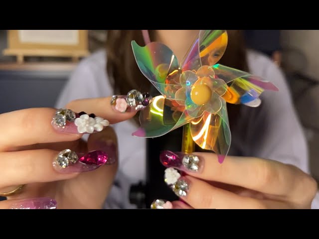 ASMR sonidos relajantes✨💖 visual (NO TALKING #탭핑 #트리거)💎