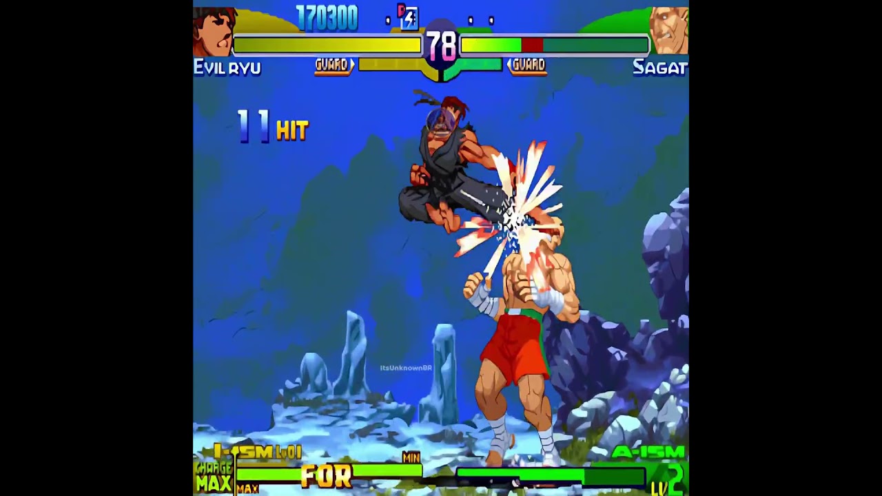 Pressão infinita: Evil Ryu vs Sagat