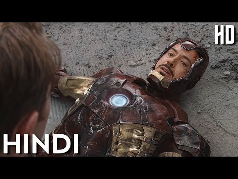 Ironman Nuclear Missile Scene in Hindi | The Avengers (2012) | Hulk Saves Tony Stark Movie Clip