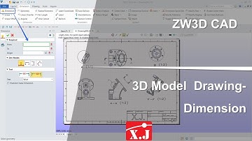 ZW3D คู่มือ สอนการใช้งาน Drawing  - Dimension