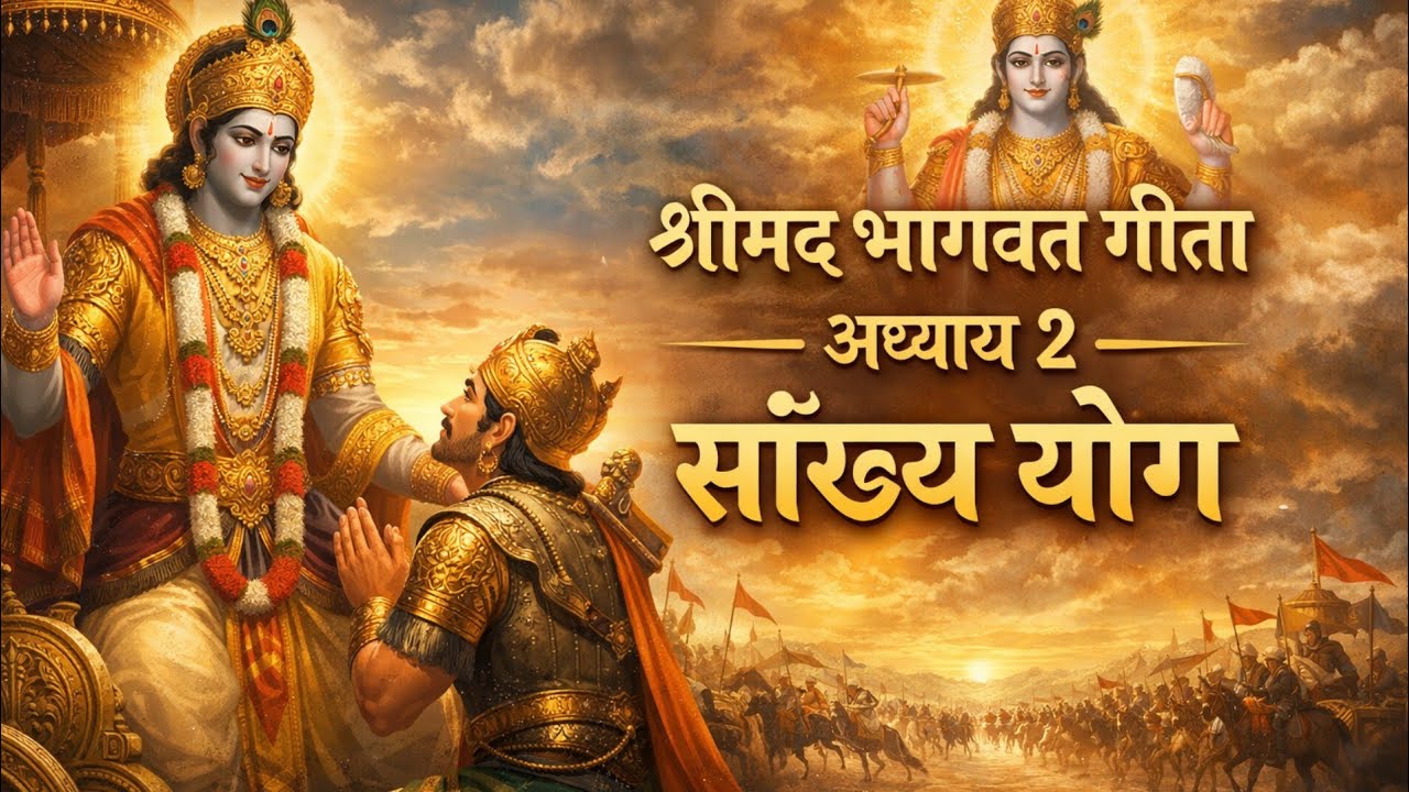 श्रीमद्भगवद्गीता – अध्याय 2 (सांख्य योग) Shrimad Bhagwat Geeta (SankhyaYoga) 
