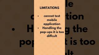 liminitation and challages of selenium webdriver #shorts
