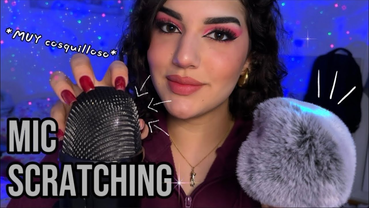 ASMR Rascando el Micro 🎙️  y Susurros 😴💙