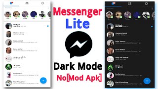 Messenger Lite Dark Mode [No Mod Apk] How To Enable Dark Mode on Messenger Lite | Fb messenger lite screenshot 2