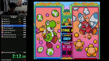 Tetris Attack VS Mode (Easy) 7:24 RTA (Emulator) (PB)