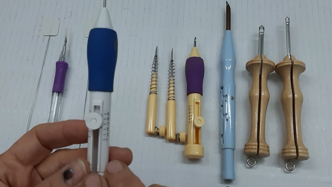 punch needle تعرف علي انواع ابرة النفاش والابرة الشرقية والمتاح في مصر وكيفية
