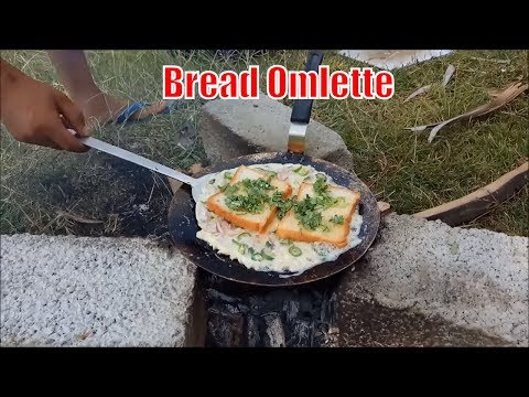 Bread Omelet | Indian Street Food | Bread Omelette Recipe | Village Food