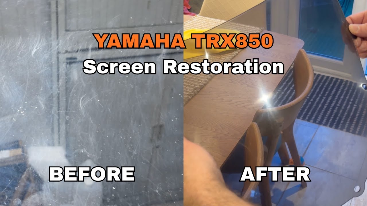 Yamaha TRX850 Screen Restoration | Before & After