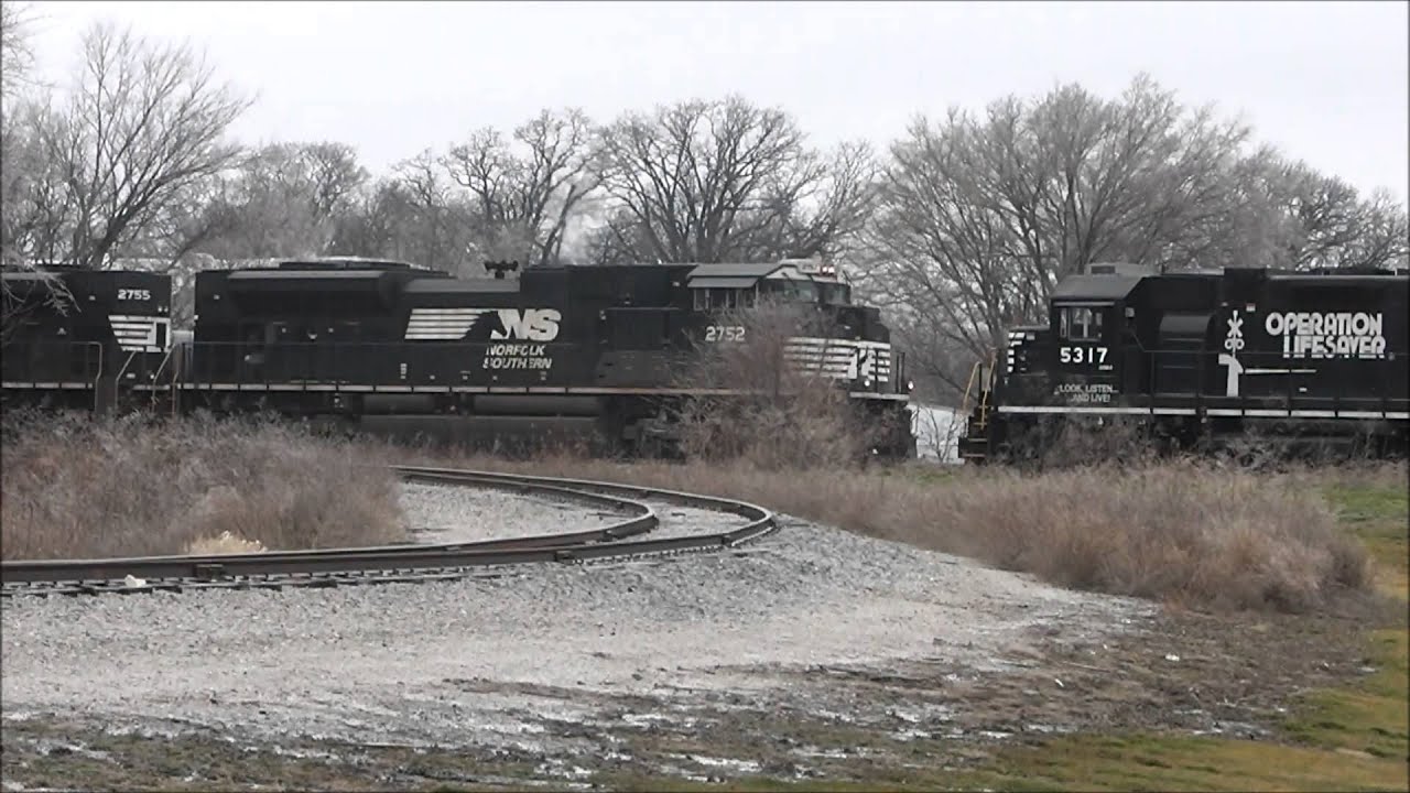 Chasing NS's Urbana Local on the P&E, Champaign-Urbana, IL, 01.13.13
