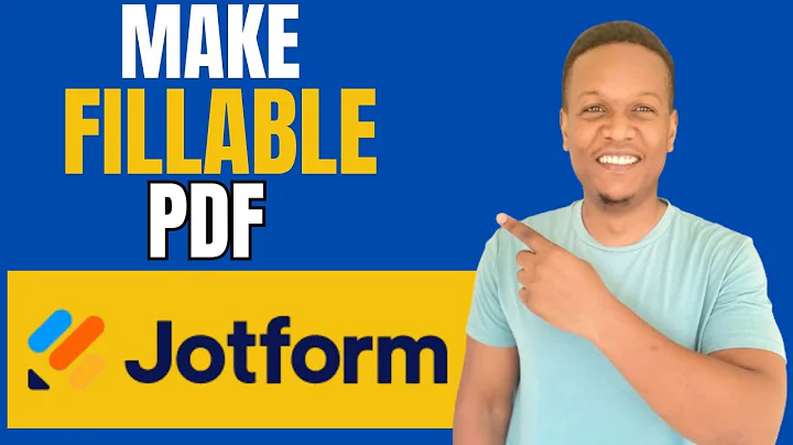 How To Create A Fillable PDF Form In Jotform