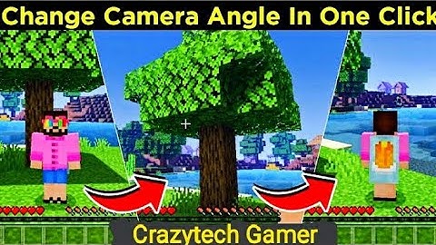 ||CHANGE CAMERA ANGLE IN 1 CLICK WITHOUT ANY APP || MINECRAFT POCKET EDITION