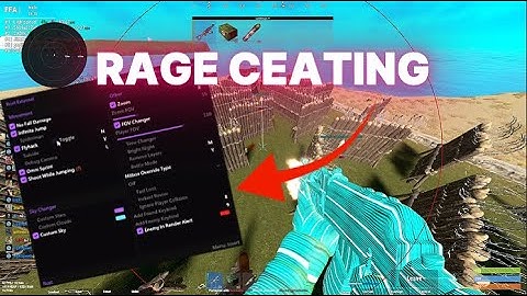 Rage cheating with the BEST RUST CHEAT...