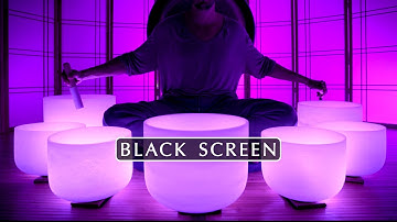 SINGING BOWLS JUST FOR SLEEP  -  Black Screen Version
